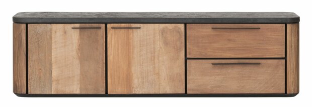 Hangend tv-meubel teak small